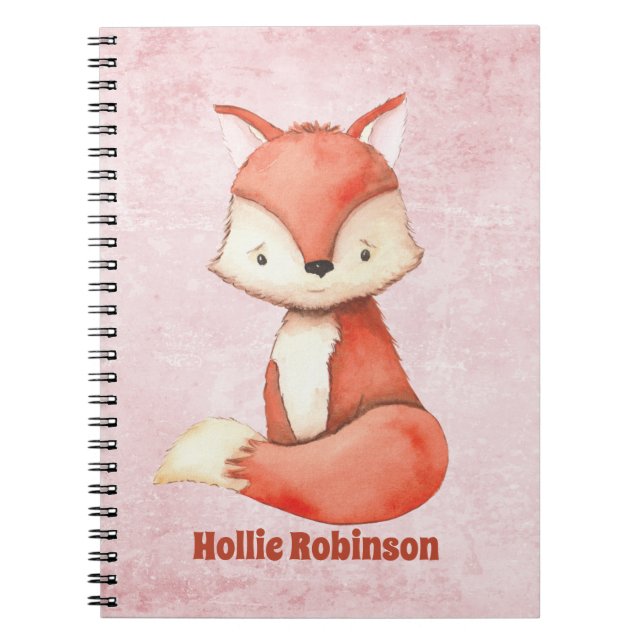 Carnet Amis de la forêt Renard mignon  (Devant)
