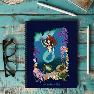 Carnet Amis de l'Imaginaire bleu Sirène