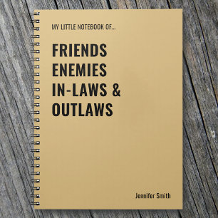 Carnet Amis Ennemis belle-famille Outlaw drôle