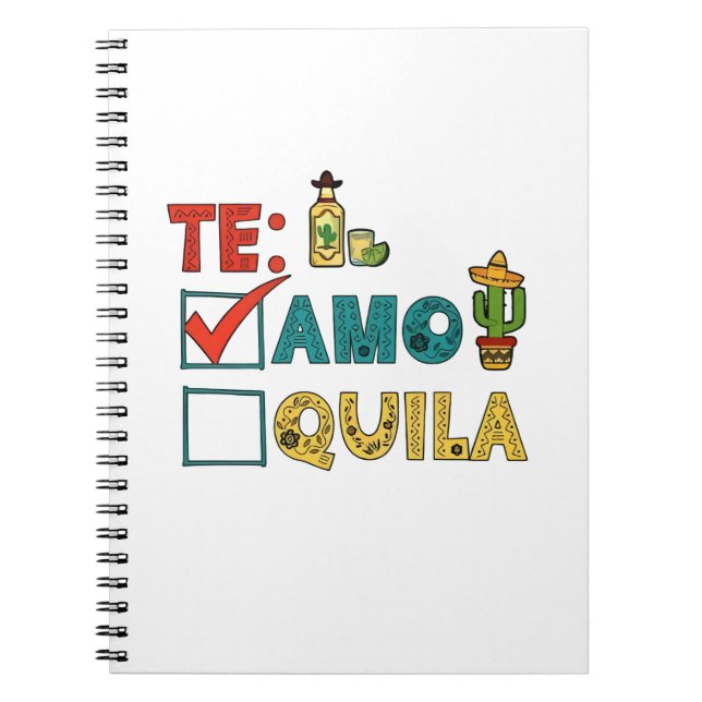 Carnet Amo Tequila Cinco De Mayo Drôle (Devant)