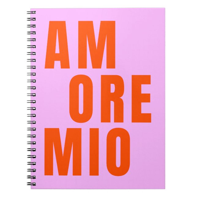 Carnet Amore Mio Texte Ludique (Devant)