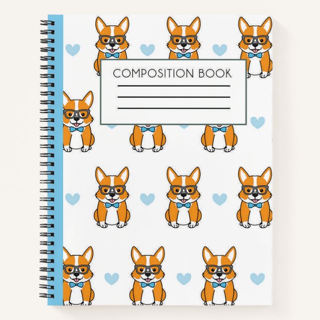 Carnet Amour corgi (Devant)