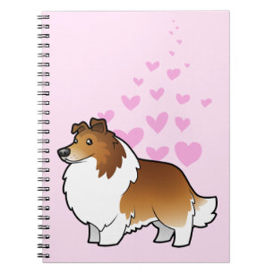 Carnet Amour de chien de berger/colley de Shetland