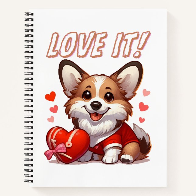 Carnet Amour de Corgi Mignon (Devant)