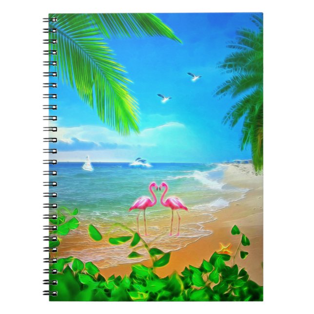 Carnet Amour de flamingo (Devant)