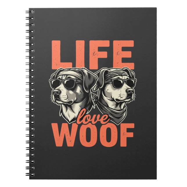 Carnet Amour de la vie Amour de chien (Devant)