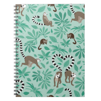 Carnet Amour de lémurien pour les feuilles de menthe