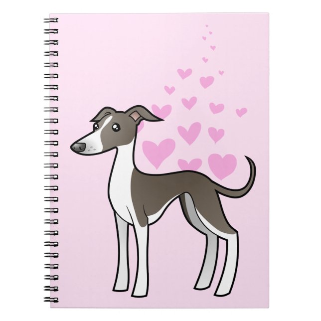 Carnet Amour de lévrier/whippet/lévrier italien (Devant)