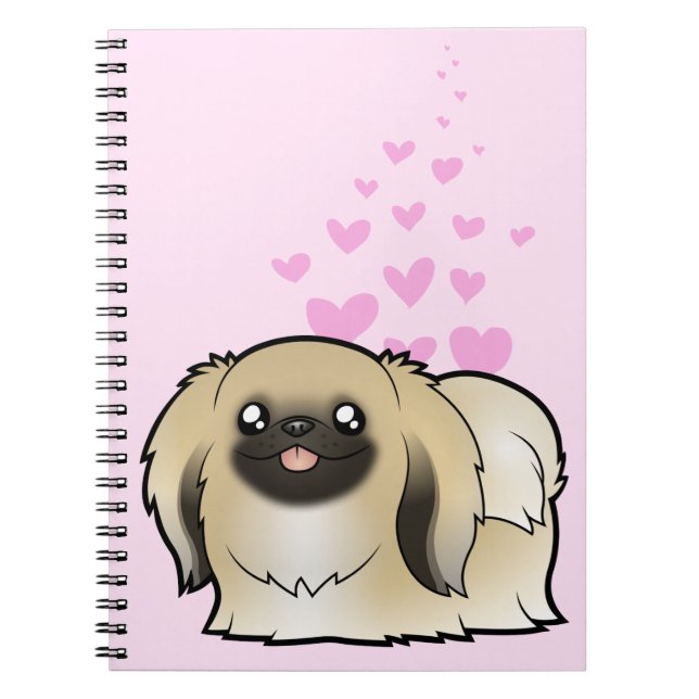 Carnet Amour de Pekingese (exposition coupée) (Devant)