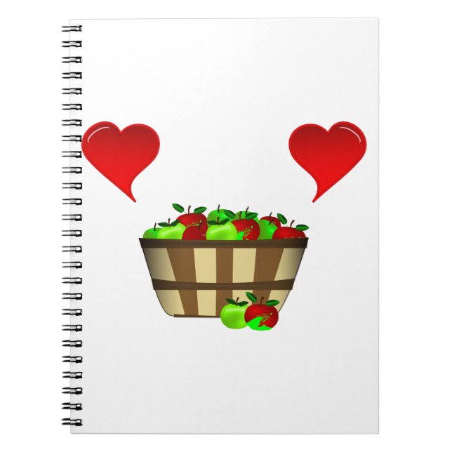 Carnet Amour du panier de pomme (Devant)