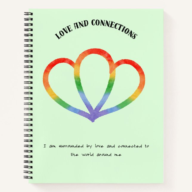 Carnet Amour et connexion Affirmation positive (Devant)