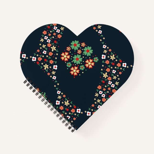 Carnet Amour Floral Contemporain Moderne  (Devant)
