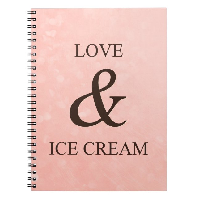 Carnet Amour & glace (Devant)