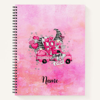 Carnet Amour Gnomes dans un camion Vintage