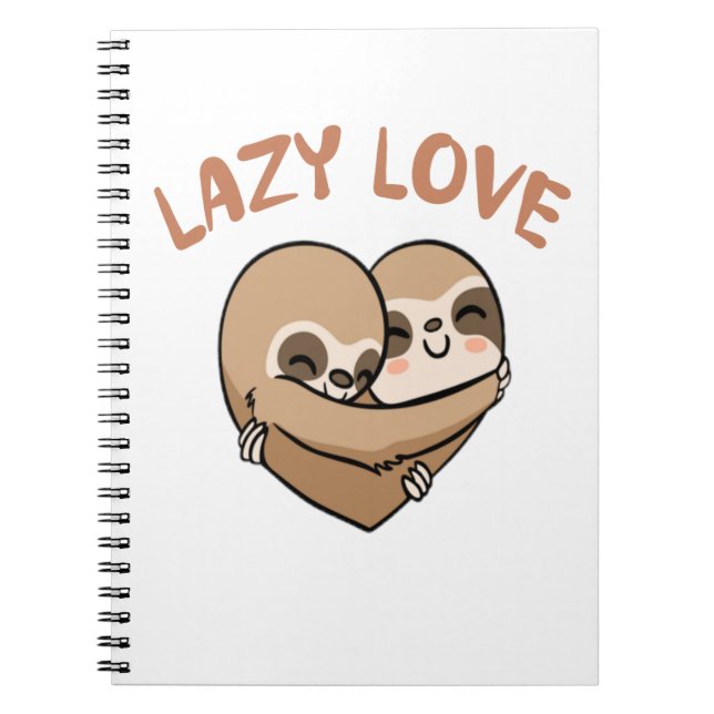 Carnet Amour Paresseux (Devant)