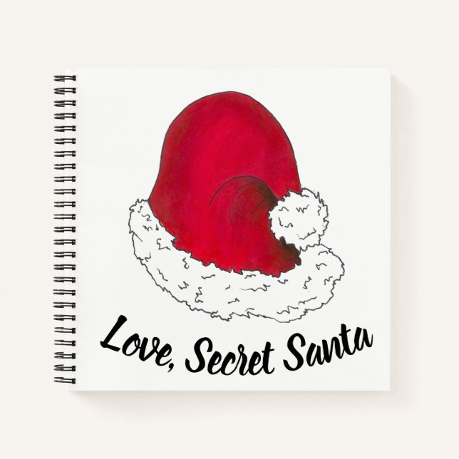 Carnet Amour, Secret Père Noël Joyeux Noël Noël Rouge Noë (Devant)