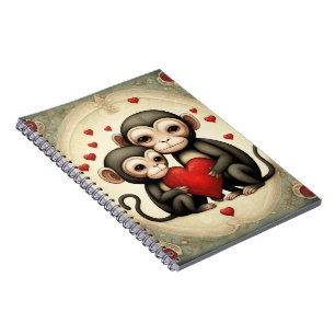 Carnet Amour singe