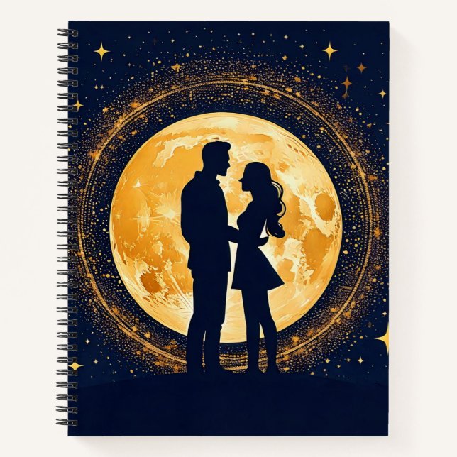Carnet amour sur la lune (Devant)