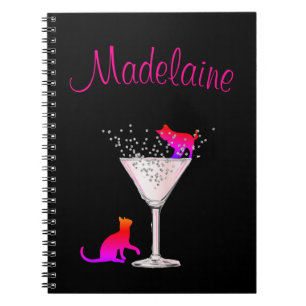 Carnet Amoureux de les chats bulles Moderne Back Rose Per