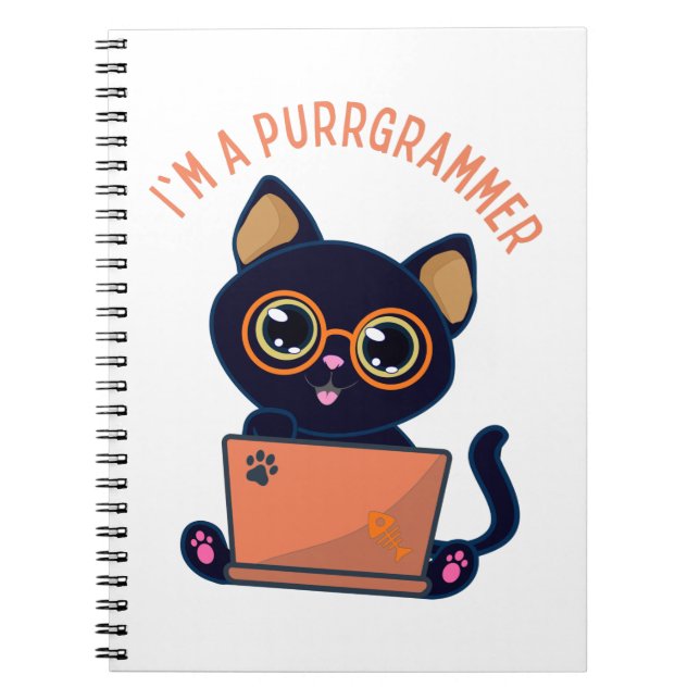 Carnet Amoureux de les chats Je suis un programmeur (Devant)