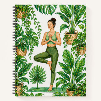 Carnet Amoureux de yoga tropical et de plantes