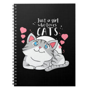 Carnet Amoureux des chats Juste Une Fille Qui Aime Le Cha