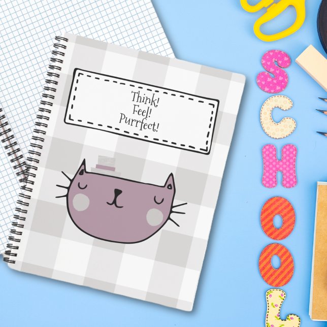 Carnet Amoureux des chats Whimsical Purrfect Buffalo Plai (Créateur téléchargé)