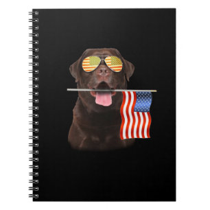 Carnet Amoureux des chiens Chocolat Labrador USA Americ