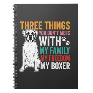 Carnet Amoureux des chiens de la famille Boxer Freedom