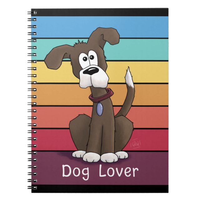 Carnet Amoureux des chiens festif (Devant)