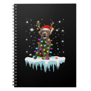 Carnet Amoureux des chiens Lumière de Noël du Labrador