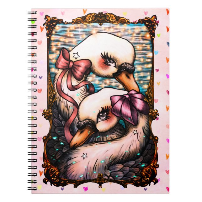 Carnet Amoureux des cygnes (Devant)