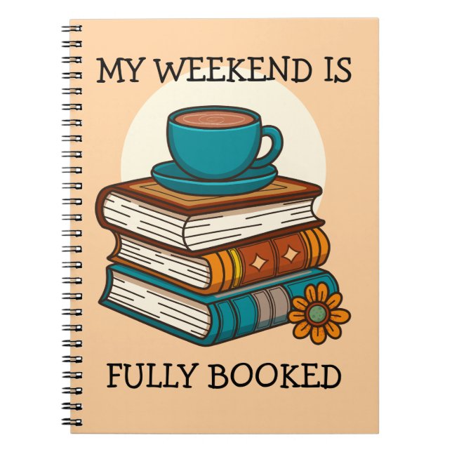 Carnet Amoureux des livres, week-end complètement réservé (Devant)