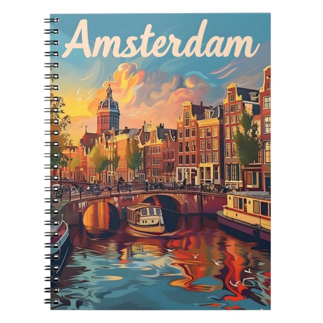 Carnet Amsterdam Sunset Serenity : Canal Cruise (Devant)