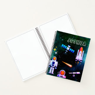 Carnet Amusant Astronaut Collage Sketch personnalisé