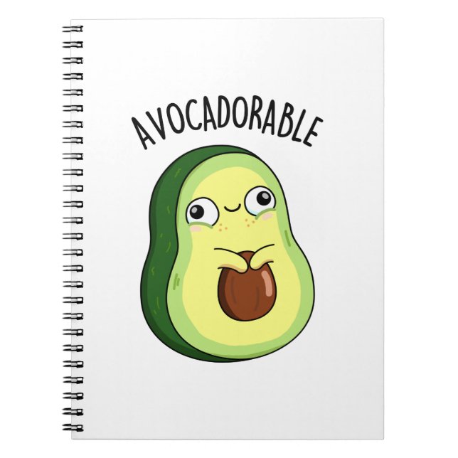 Carnet Amusant Avoc amusant Avocado Pun (Devant)