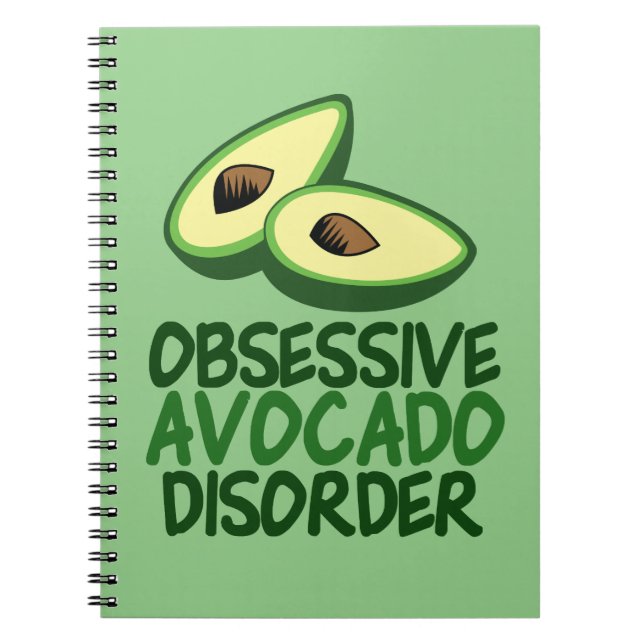 Carnet Amusant Avocat Avocado Green (Devant)