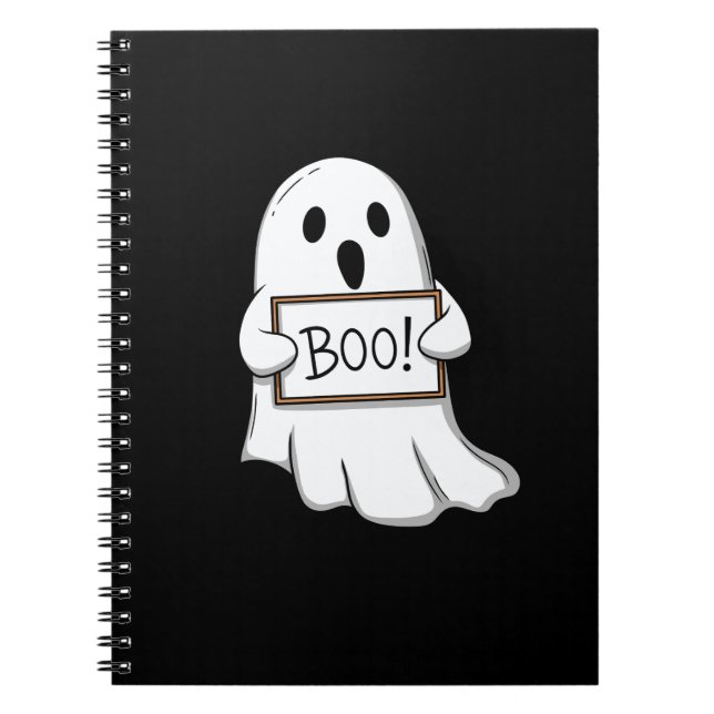 Carnet Amusant BOO Fantomatique Mignon (Devant)