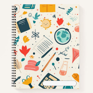 Carnet amusant et coloré "Retour à l'école"