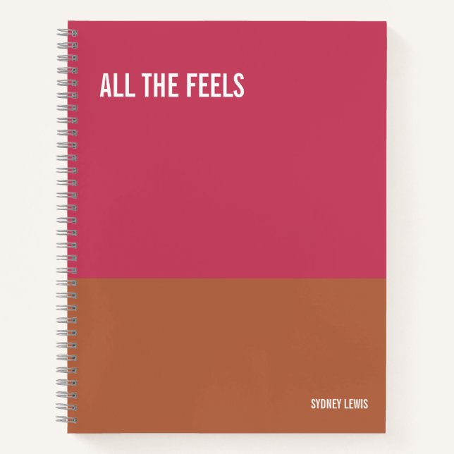 Carnet amusant, Journal de la tablette d'écriture  (Devant)