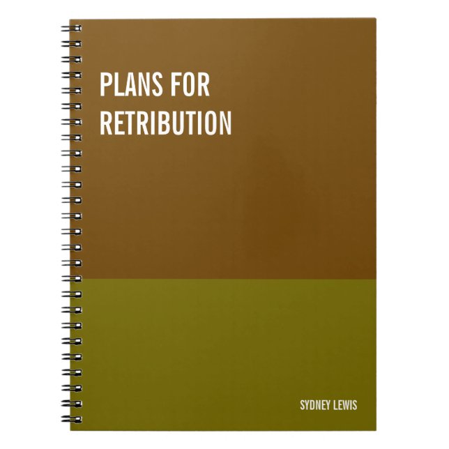 Carnet amusant, Journal de la tablette d'écriture  (Devant)