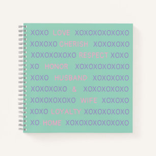 Carnet Amusant, Mari XO Personnalisé, Noms De Femme Rose