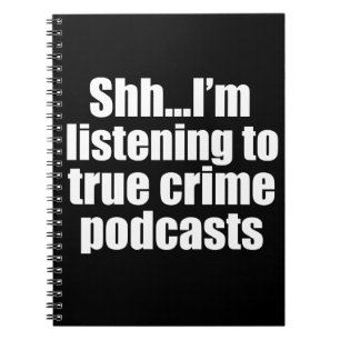 Carnet Amusant Ventilateur Podcast de Crimes Vrais
