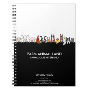 Carnet Amusement à la ferme Vache Poulet Elevage de la fo