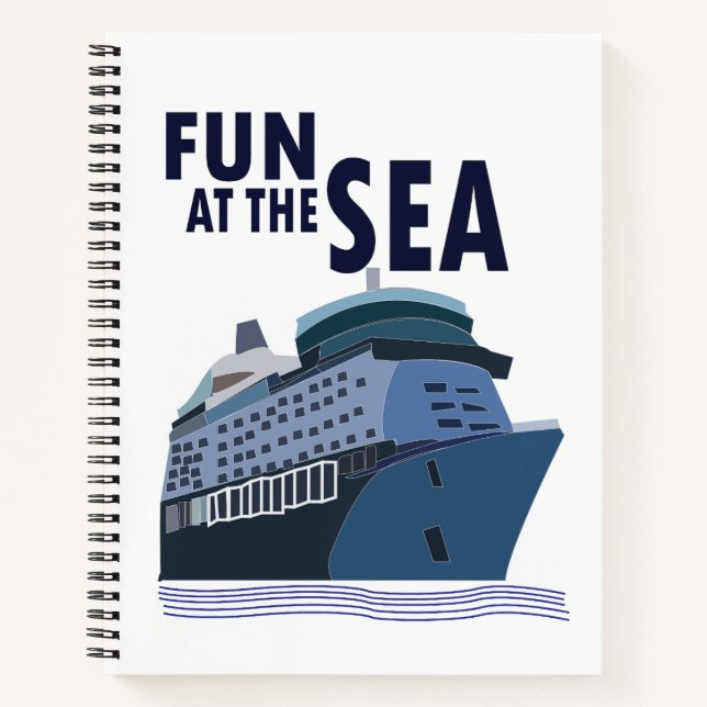 Carnet Amusement sur le bateau de croisière en mer  (Devant)