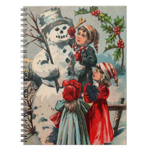 Carnet Amusement vintage d'hiver