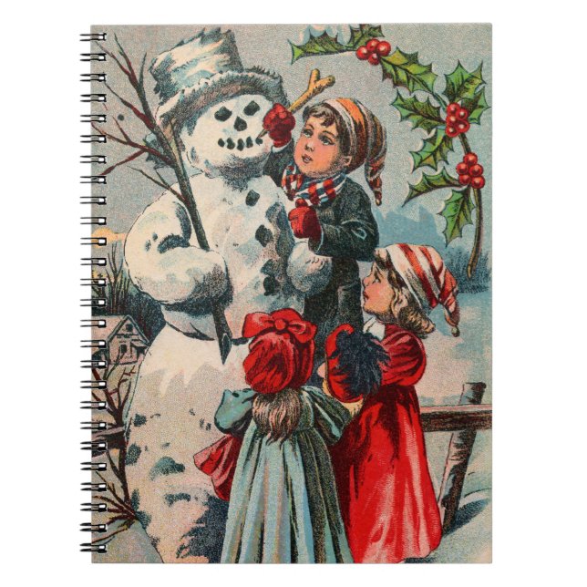 Carnet Amusement vintage d'hiver (Devant)