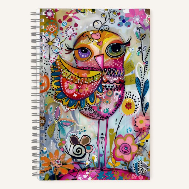 Carnet *~* AN1  Fantaisie Florale Caprice Oiseau MIGNON  (Recto)