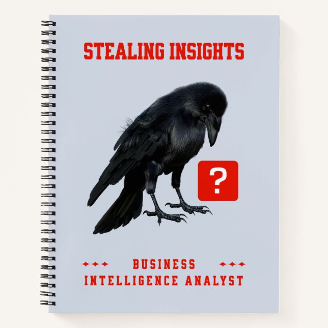 Carnet Analyste en intelligence d'affaires Crow (Devant)