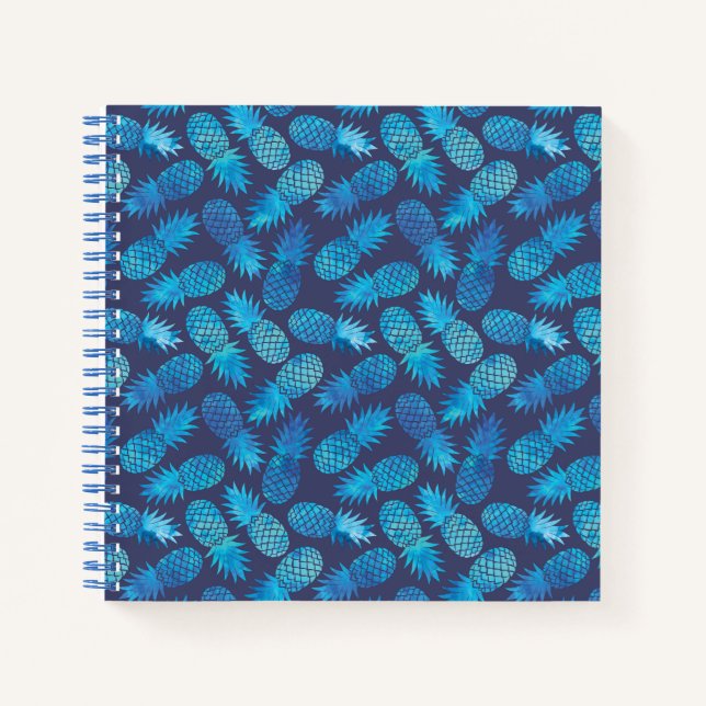 Carnet Ananas à tarte bleue (Devant)